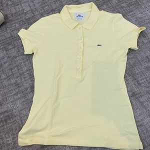 Yellow Lacoste polo shirt size 36